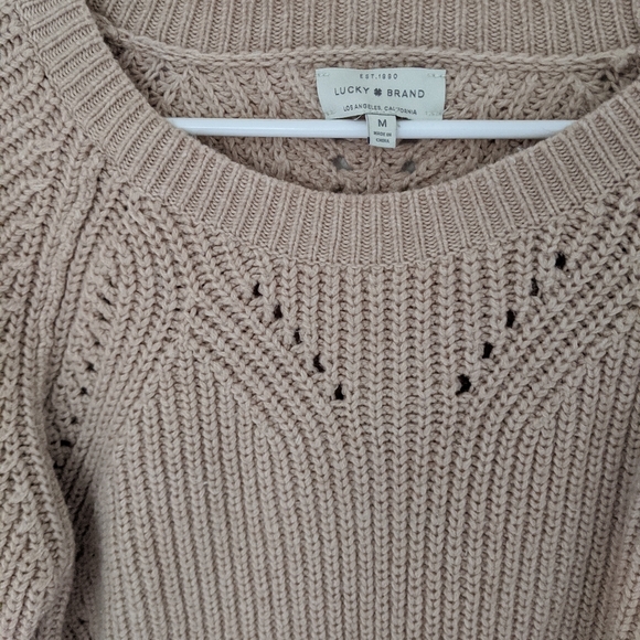 Lucky Brand cream/tan sweater - Picture 3 of 6